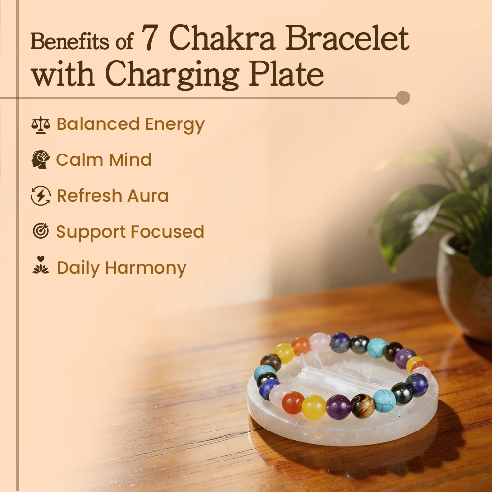 7 Chakra Bracelet with Charging Plate - Image 2