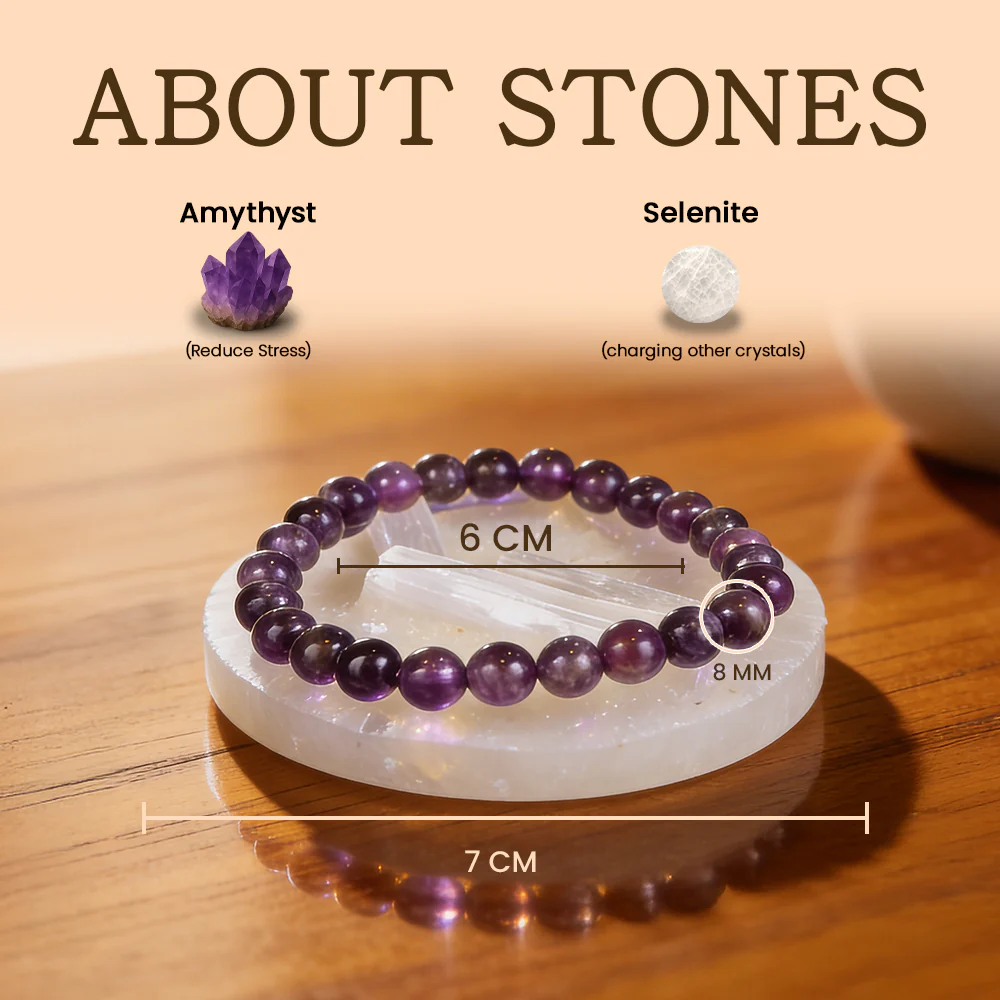 Amethyst Bracelet with Charging Plate - Image 3