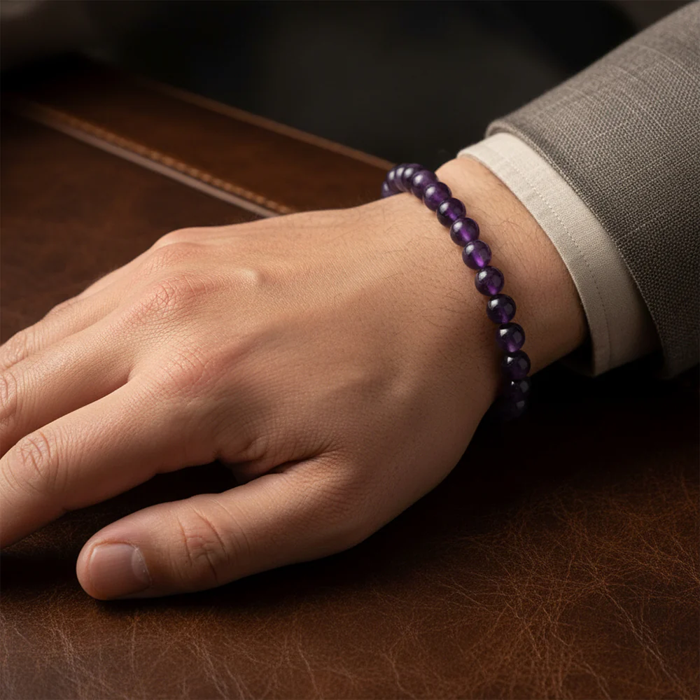 Amethyst Bracelet with Charging Plate - Image 5