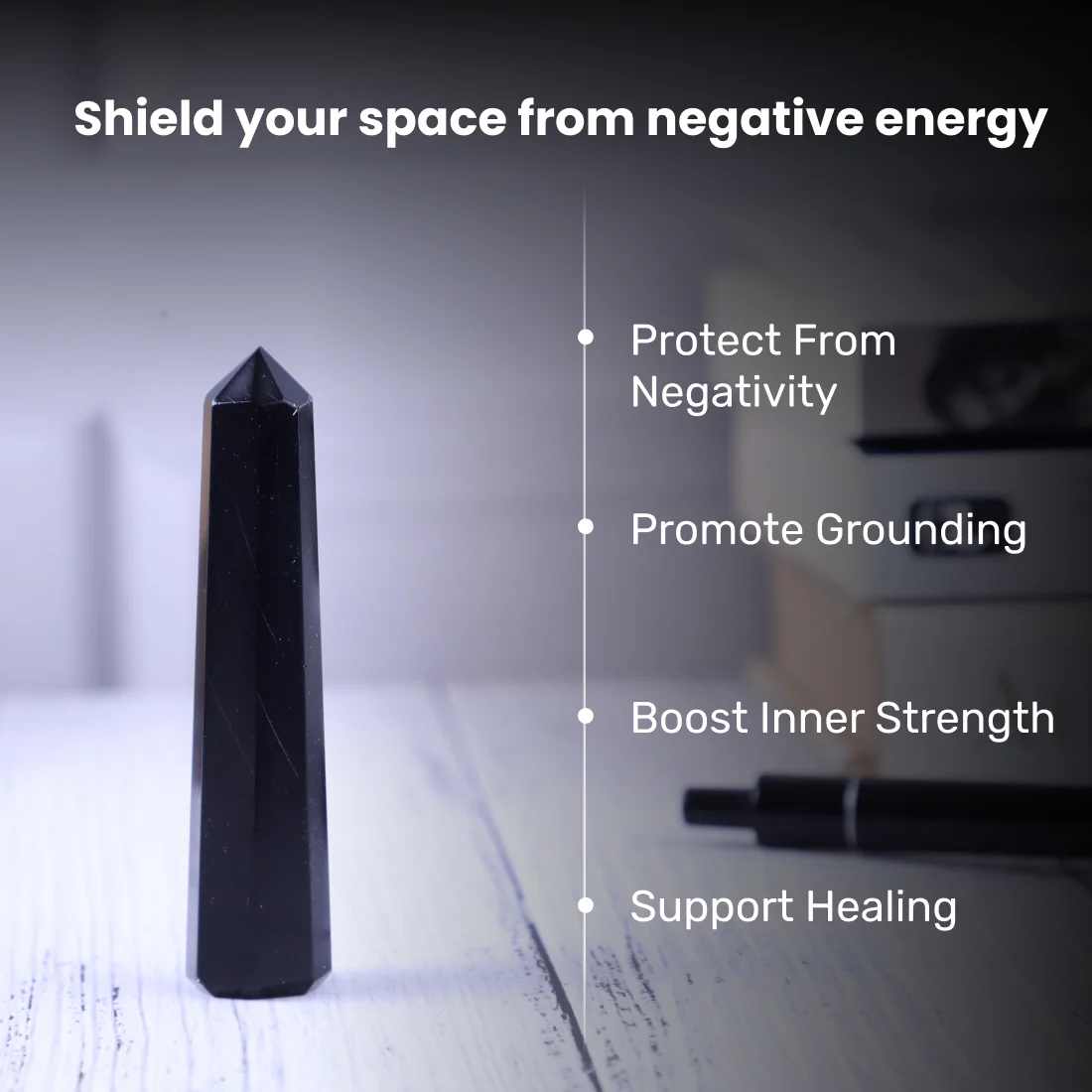 Black Tourmaline Tower - Image 3
