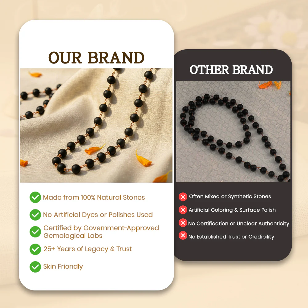 Copper Karungali Mala - 54 Beads, 8mm Govt. Certified - Image 6