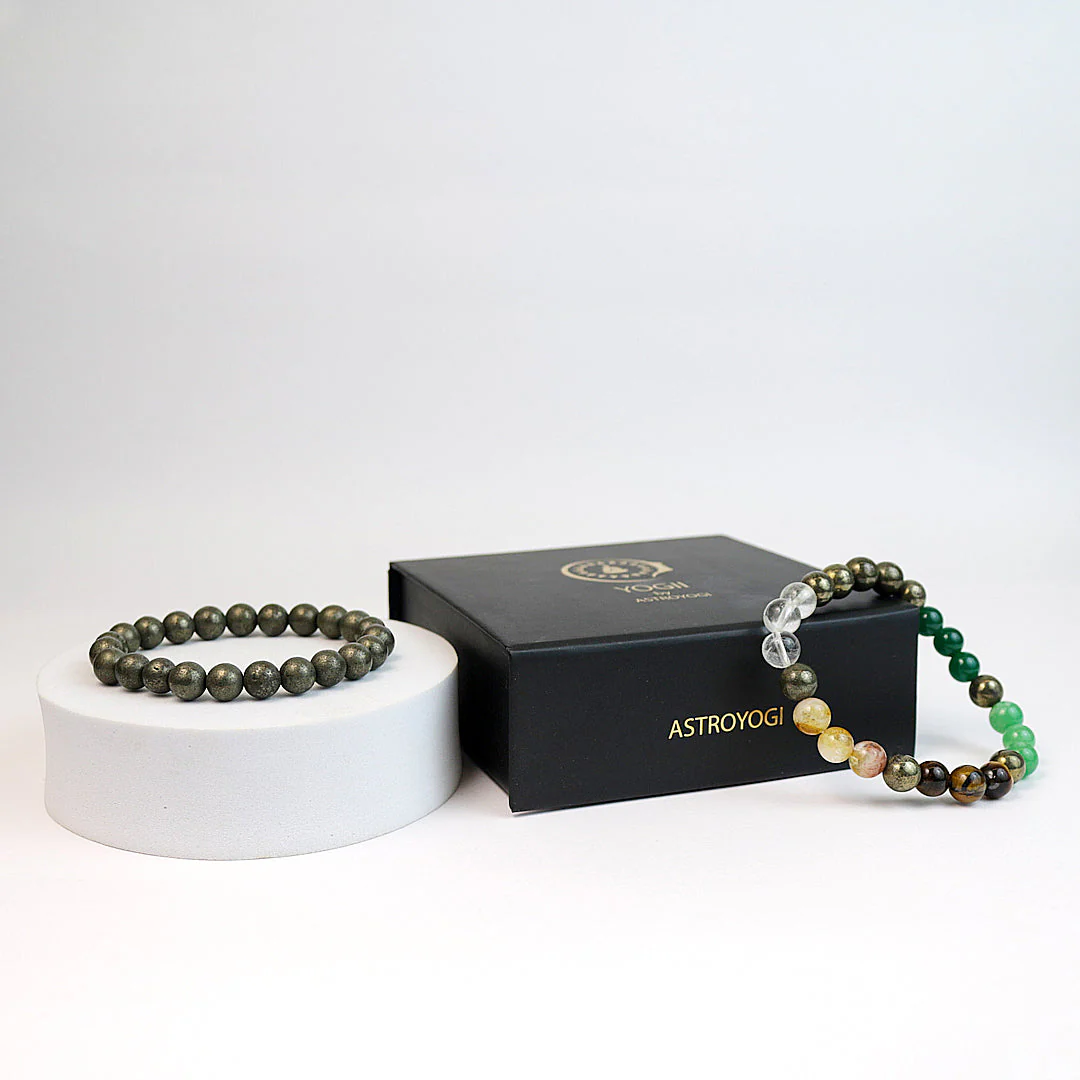 Dhan Yog Bracelet & Raw Pyrite Bracelet - Image 4