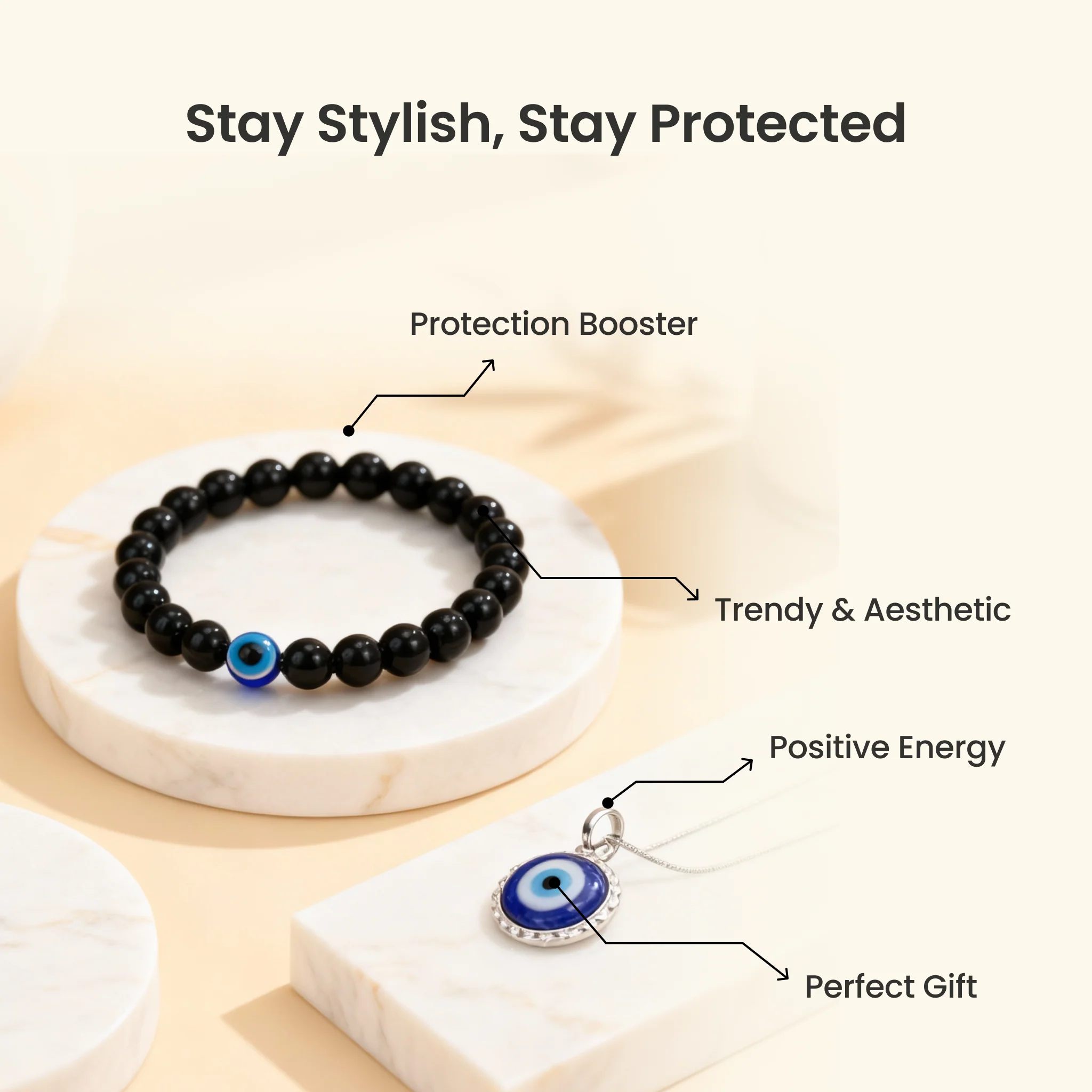 Evil Eye Combo (Pendant & Bracelet) - Image 4
