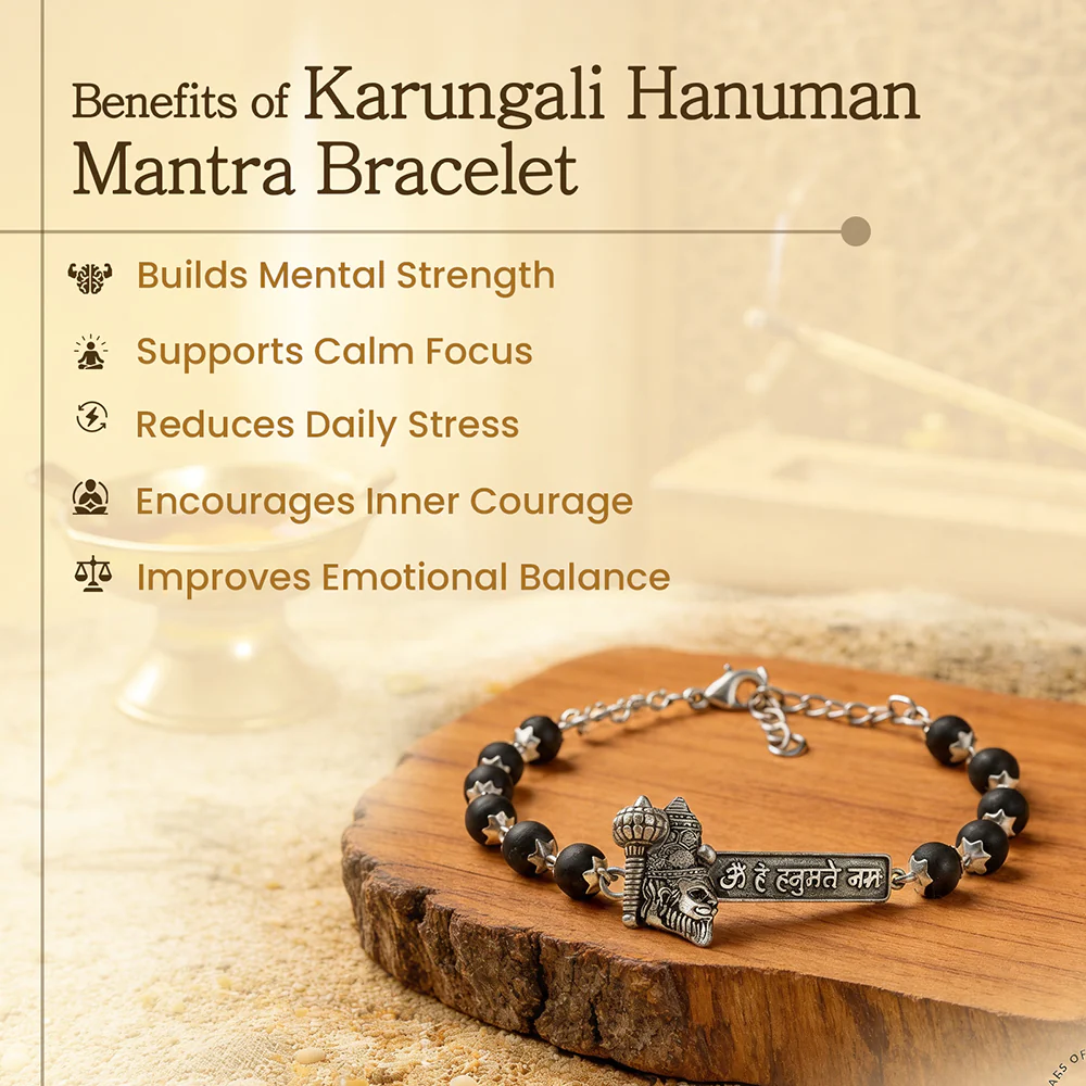 Karungali Hanuman Mantra Bracelet - Image 2
