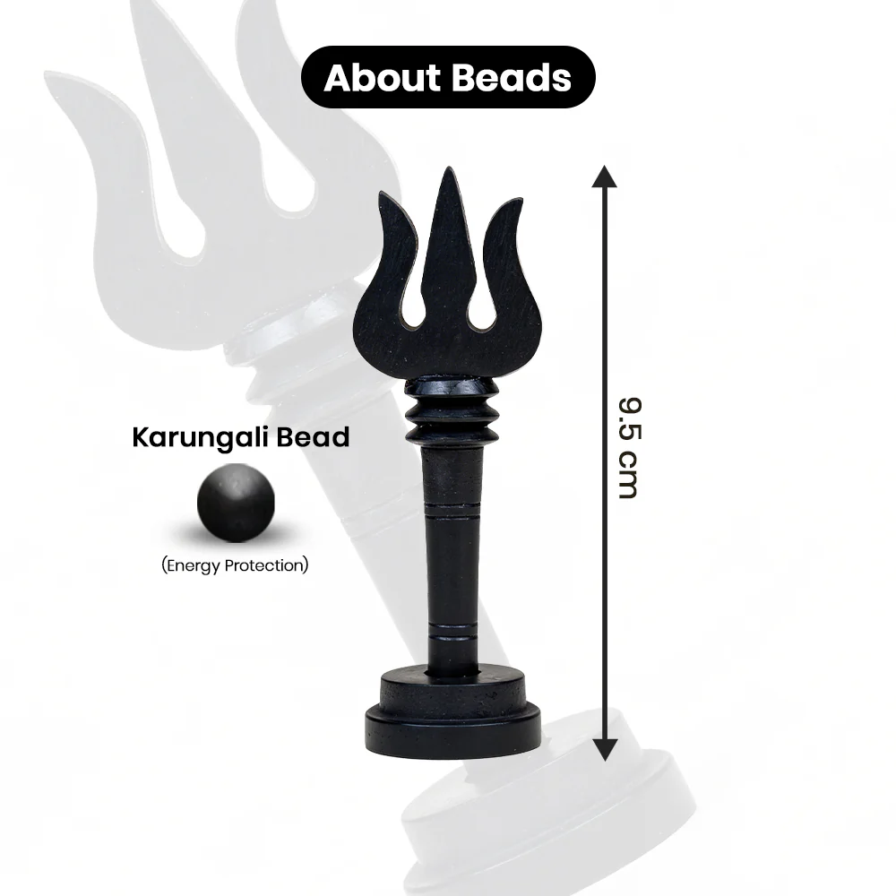Karungali Trishul with Stand Govt. Certified - Image 3