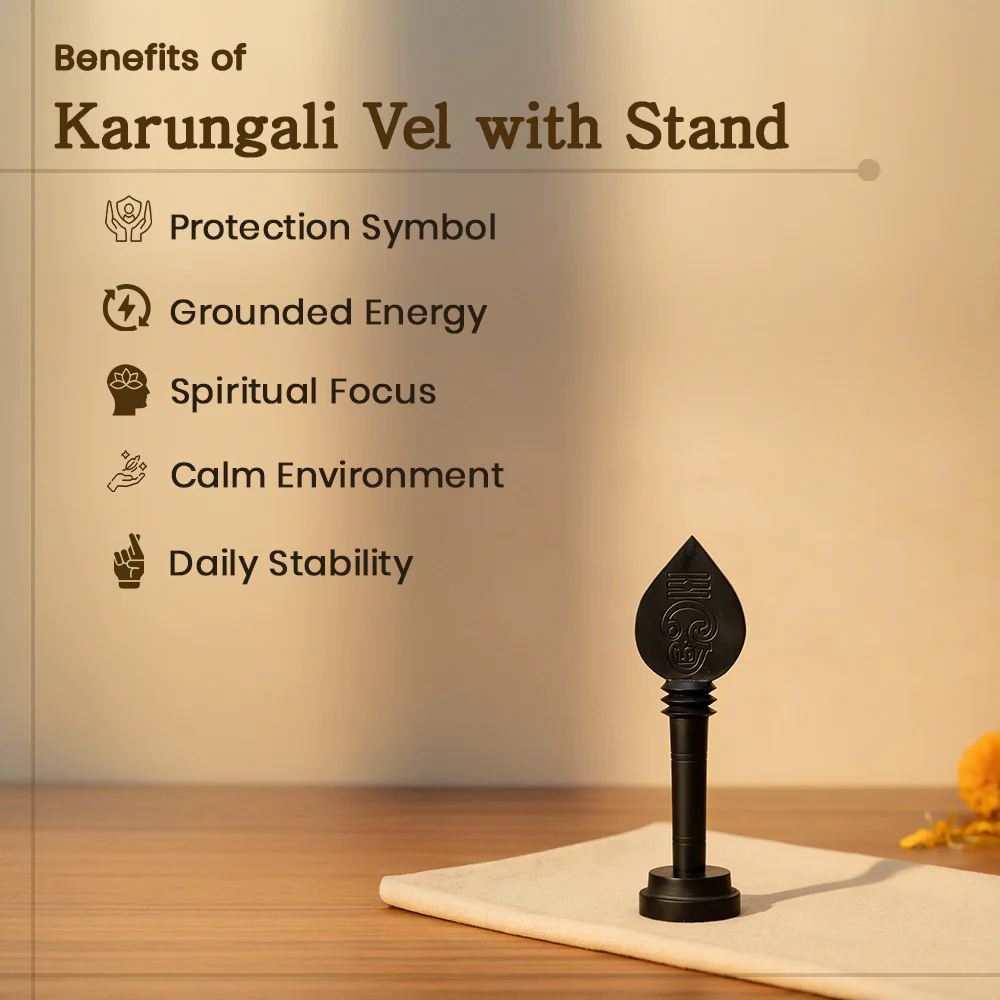 Karungali Vel with Stand Govt. Certified - Image 2