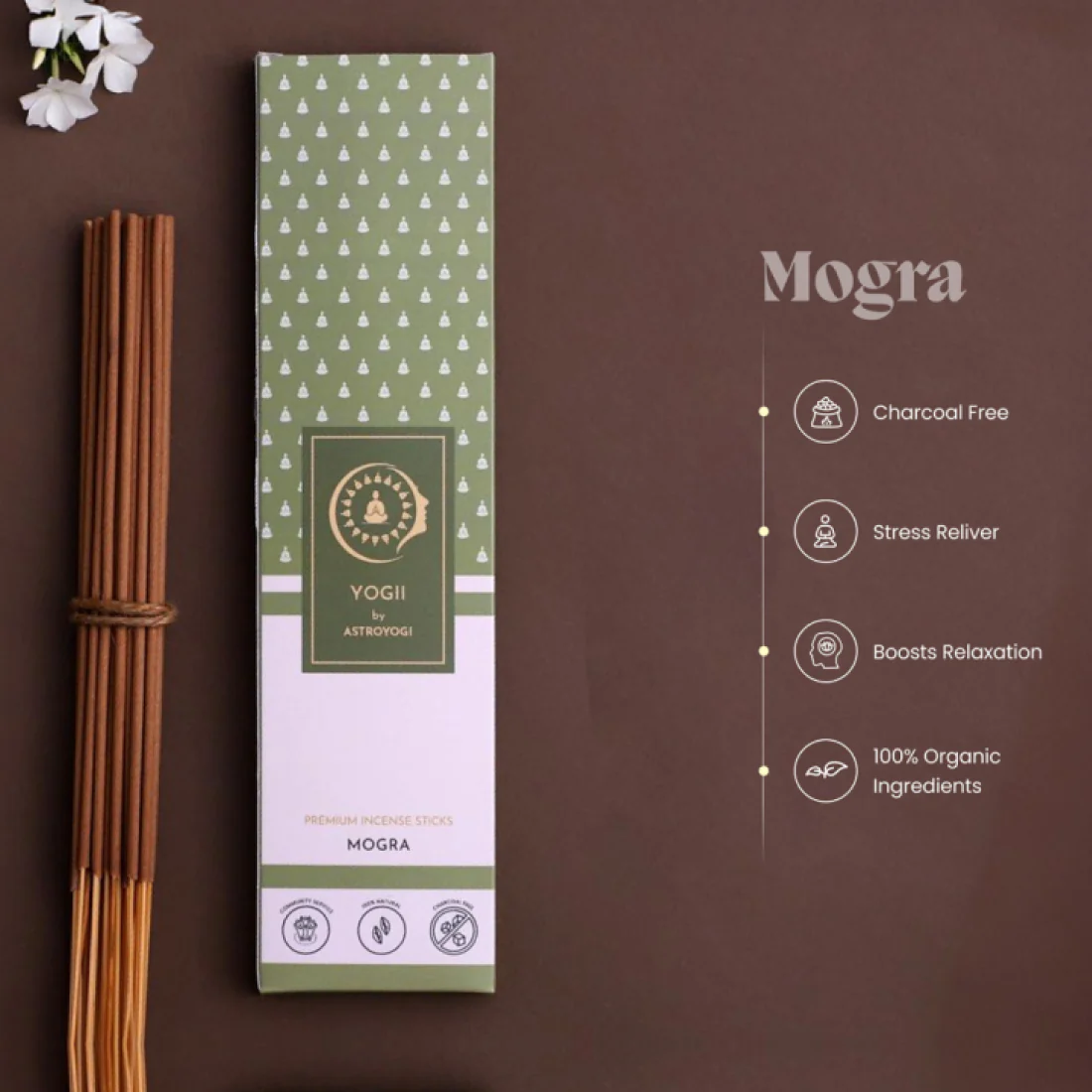 Lavender & Mogra Incense Sticks - Image 3