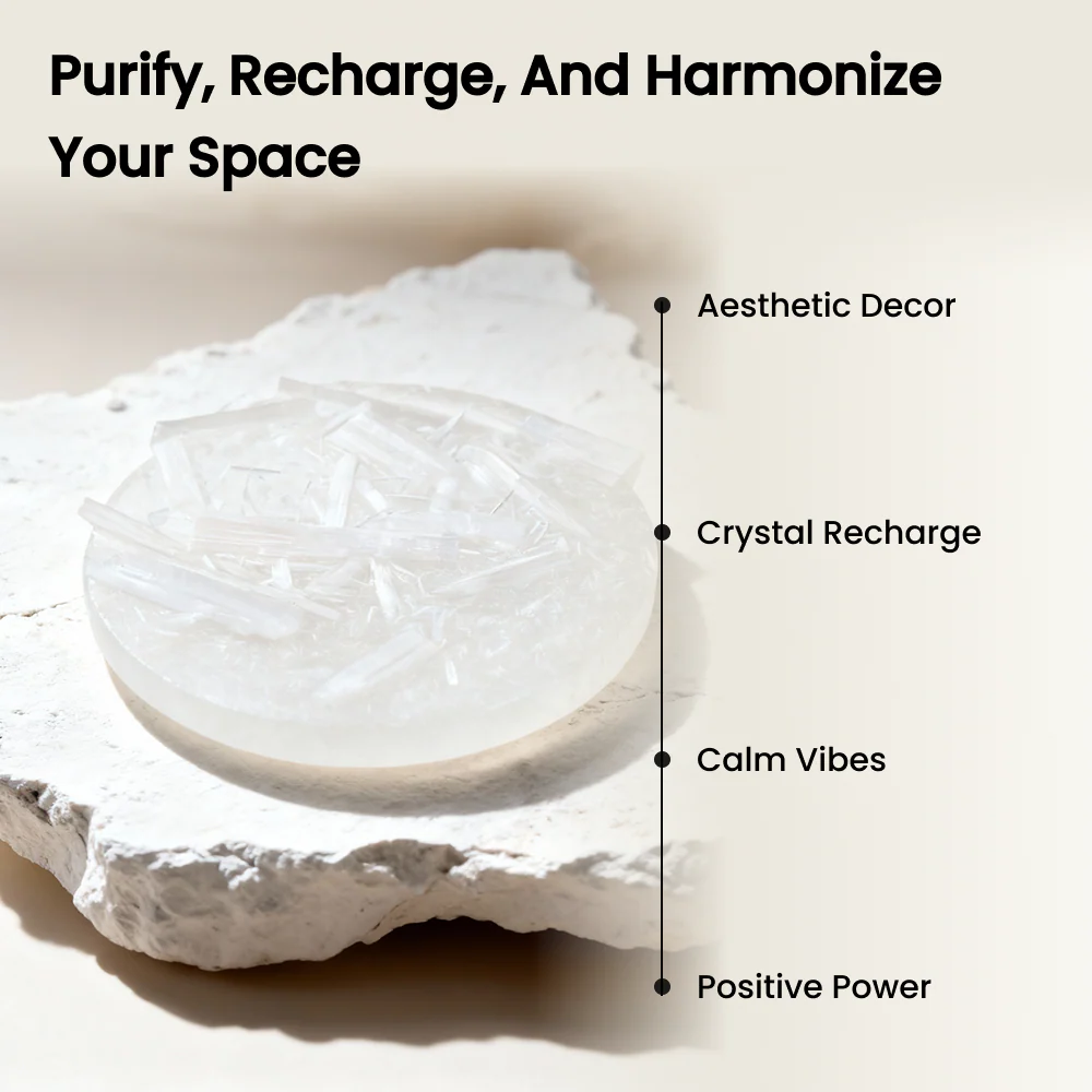 Raw Moroccan Selenite Plate - Image 3