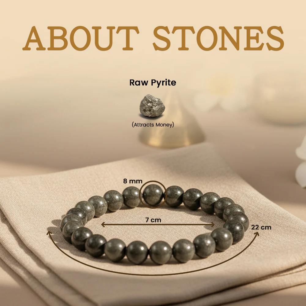 Raw Pyrite Bracelet - Image 3