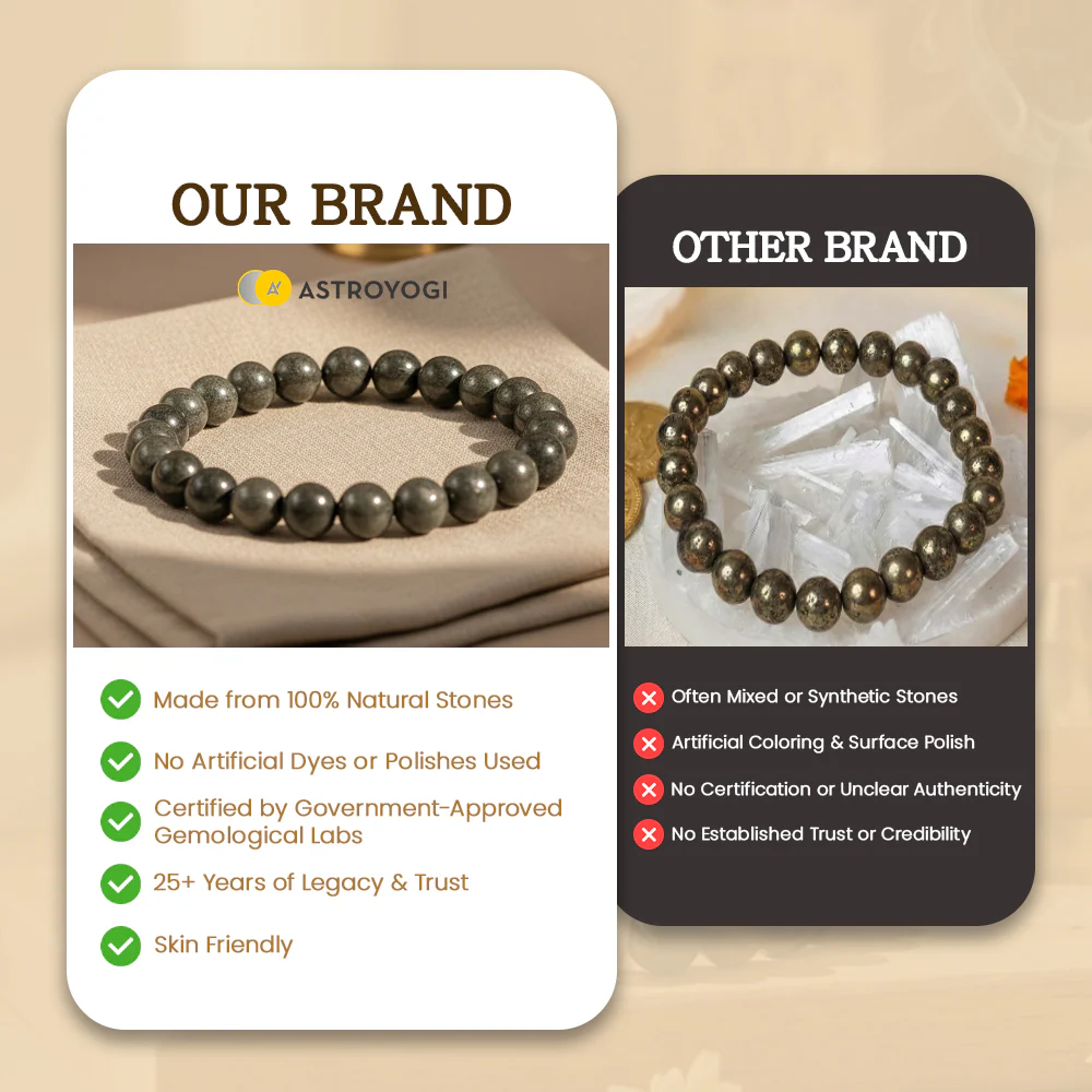 Raw Pyrite Bracelet - Image 5