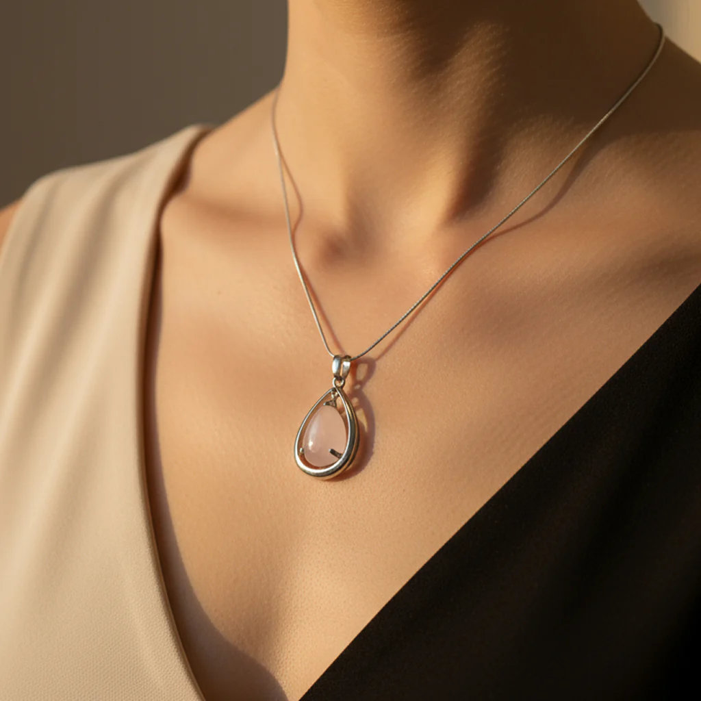 Rose Quartz Pendant - Image 5