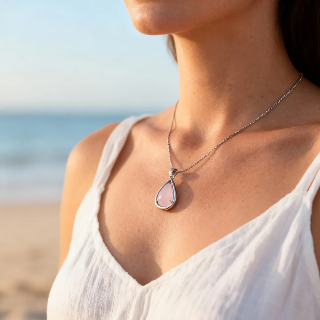 Rose Quartz Pendant - Image 6