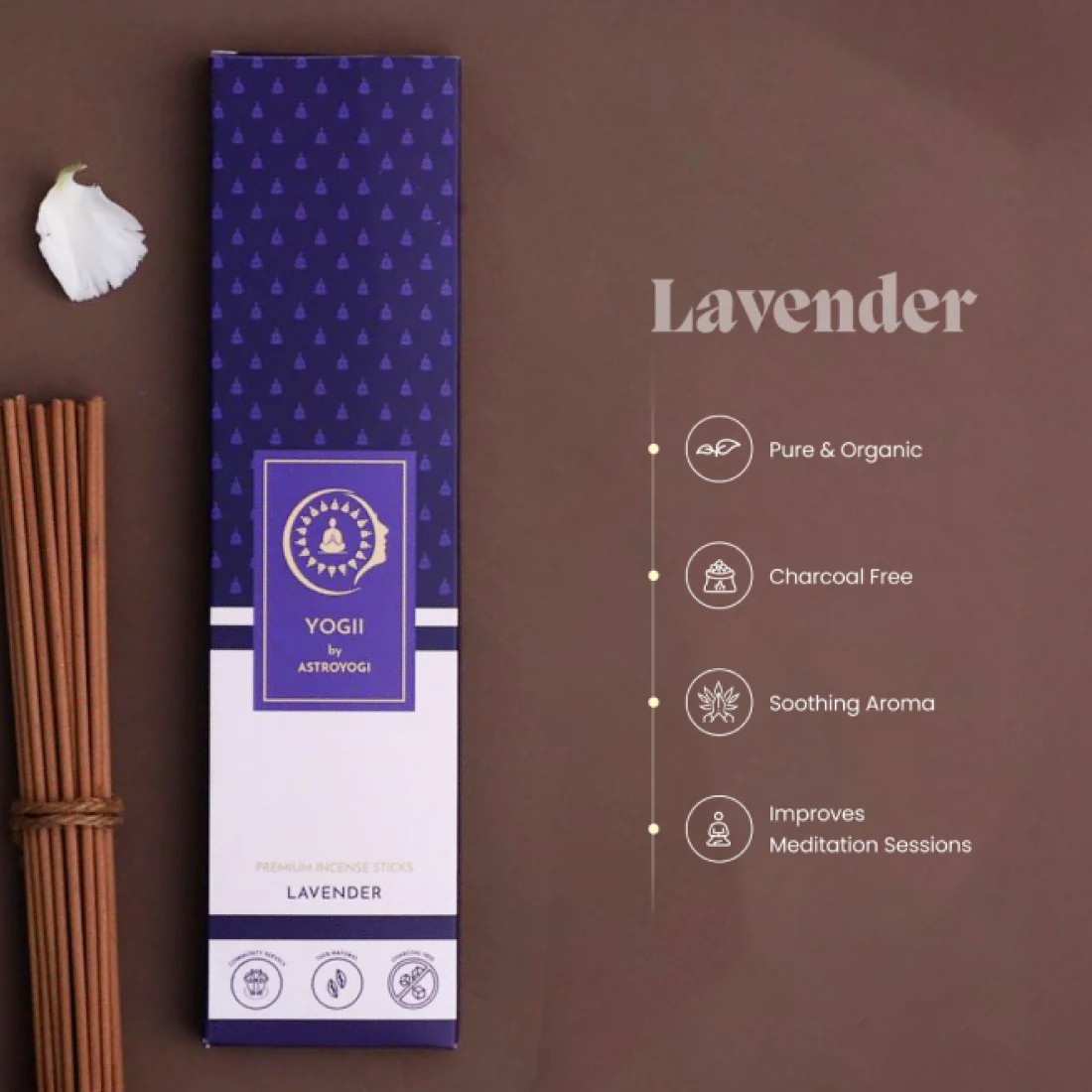 Sandalwood, Lavender, Rose Incense Sticks - Image 4