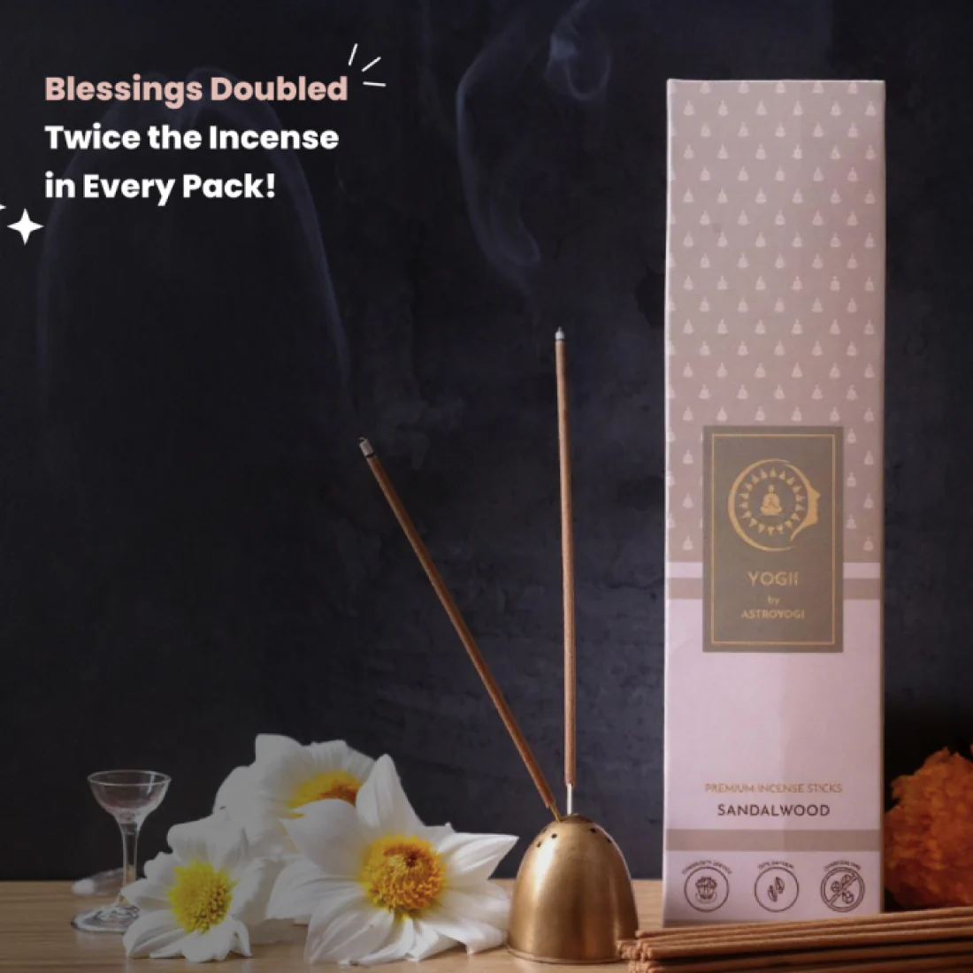 Sandalwood & Rose Incense Sticks - Image 3