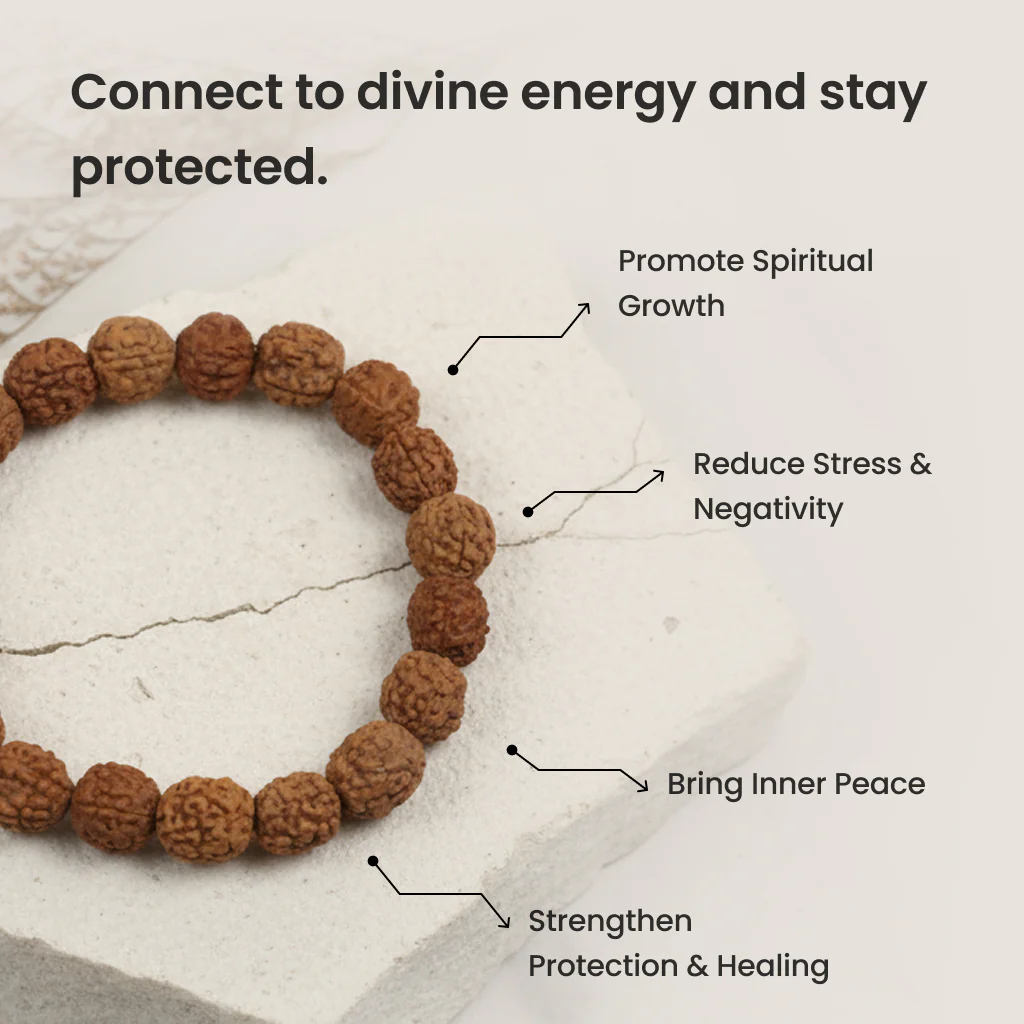 5 Mukhi Rudraksha Bracelet - Image 3