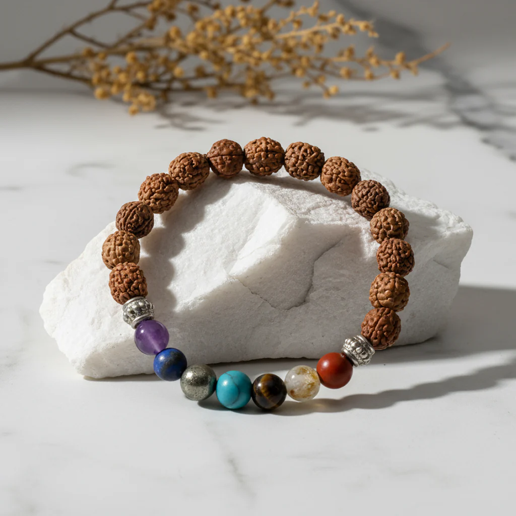 7 Chakra Rudraksha Bracelet - Image 2