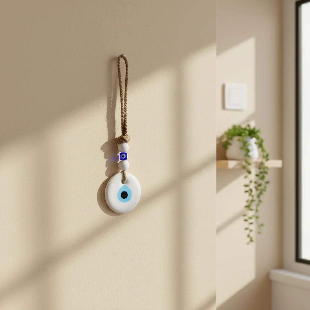 White Evil Eye Hanging - Image 2