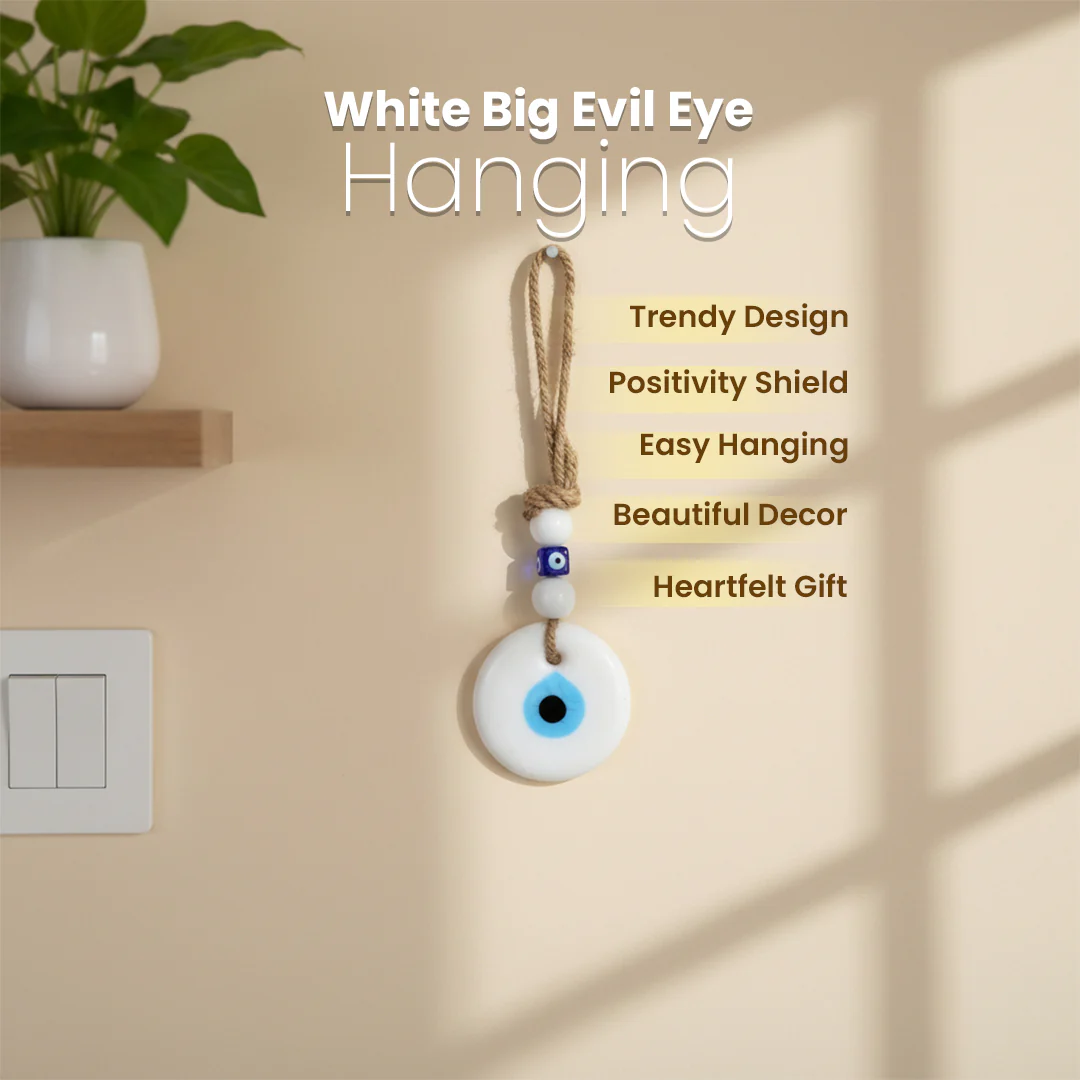 White Evil Eye Hanging - Image 3