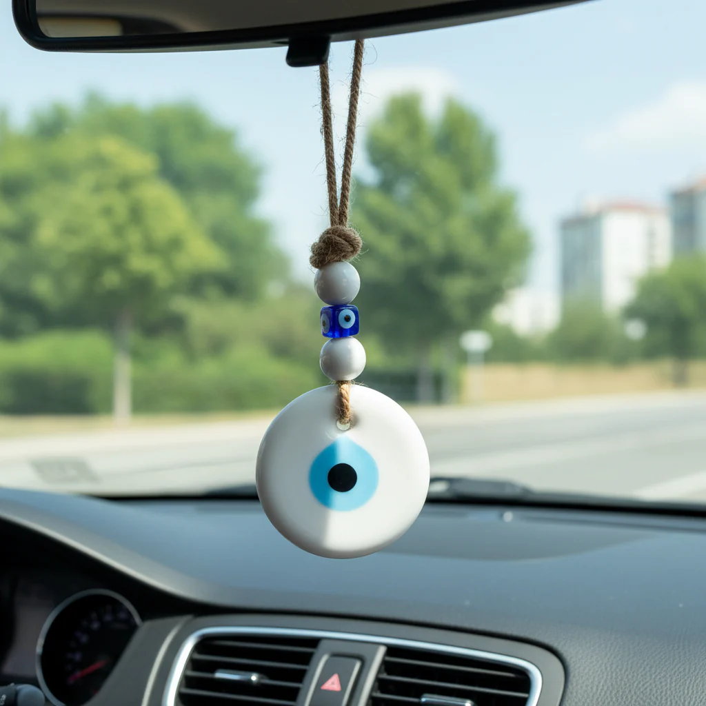 White Evil Eye Hanging - Image 4