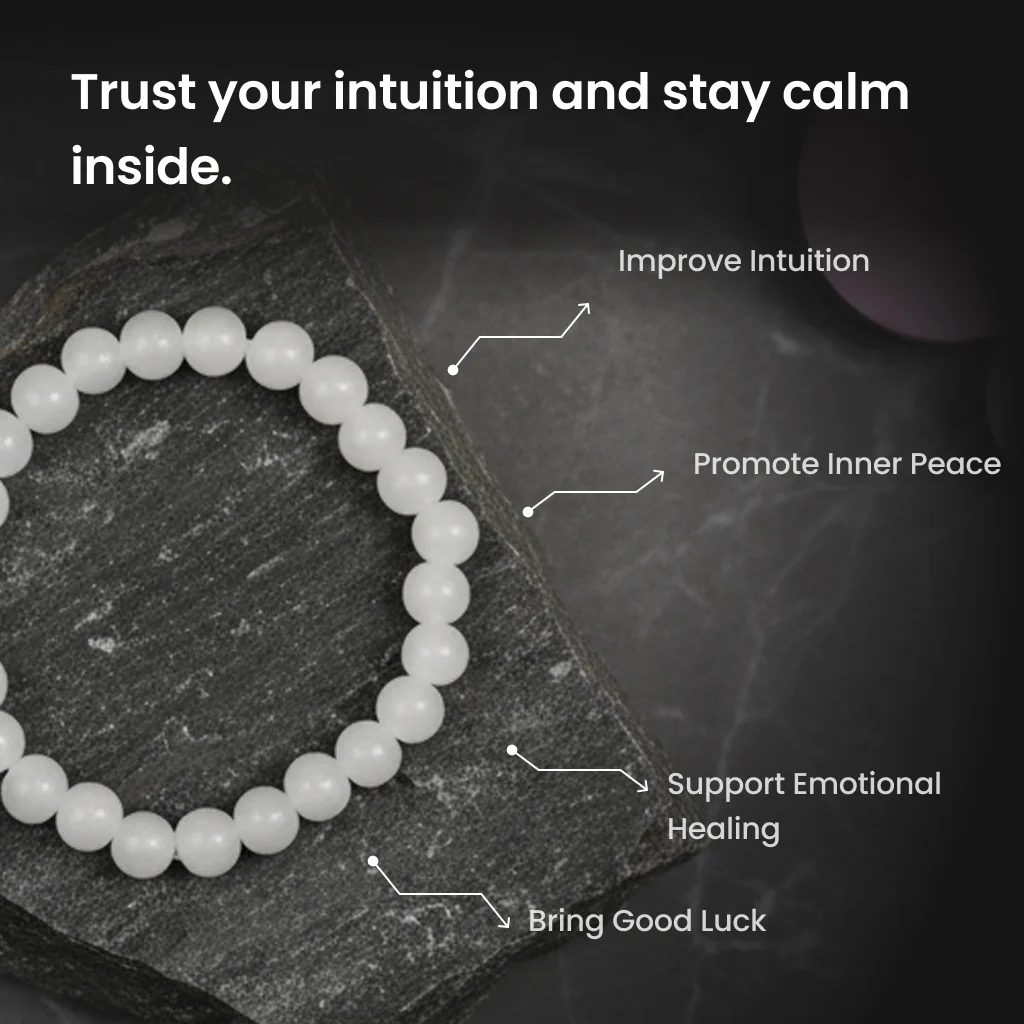 White Moonstone Bracelet - Image 3